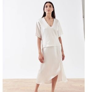 Zero + Maria Cornejo BRAND NEW! Cream Pilar Skirt